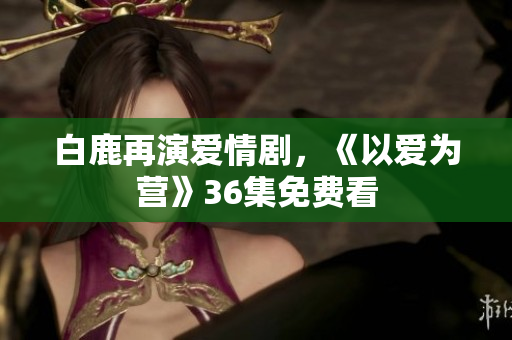 白鹿再演爱情剧，《以爱为营》36集免费看