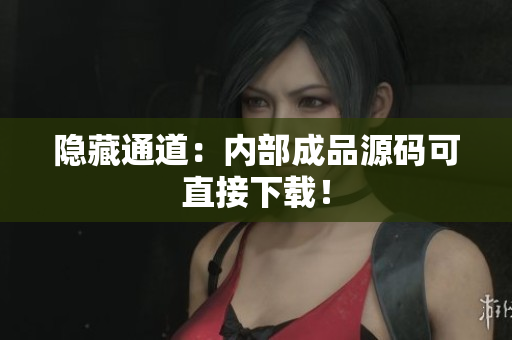 隐藏通道：内部成品源码可直接下载！