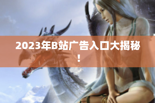 2023年B站广告入口大揭秘！