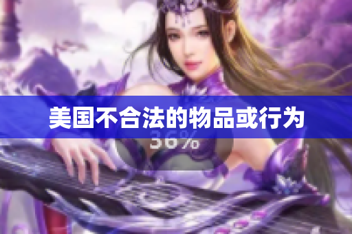 美国不合法的物品或行为