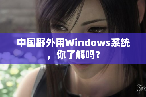 中国野外用Windows系统，你了解吗？