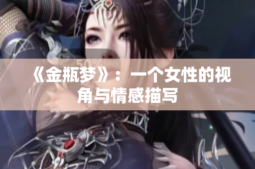 《金瓶梦》：一个女性的视角与情感描写