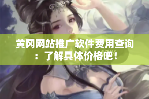 黄冈网站推广软件费用查询：了解具体价格吧！