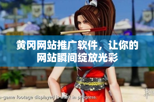黄冈网站推广软件，让你的网站瞬间绽放光彩