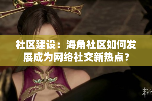 社区建设：海角社区如何发展成为网络社交新热点？