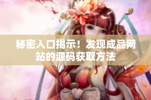 秘密入口揭示！发现成品网站的源码获取方法