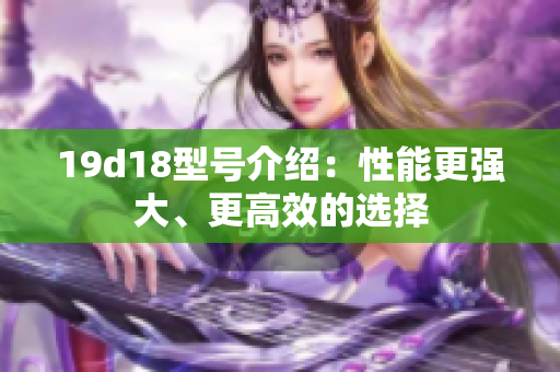 19d18型号介绍：性能更强大、更高效的选择