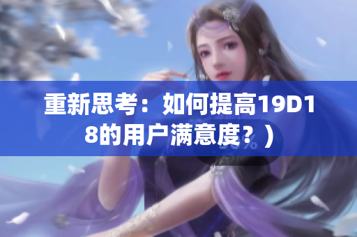 重新思考：如何提高19D18的用户满意度？)