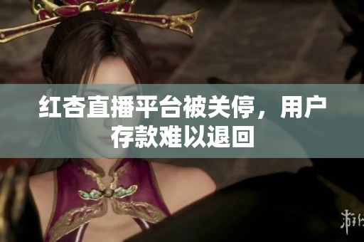 红杏直播平台被关停，用户存款难以退回