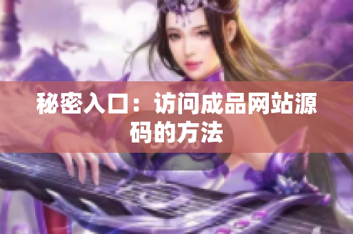 秘密入口：访问成品网站源码的方法