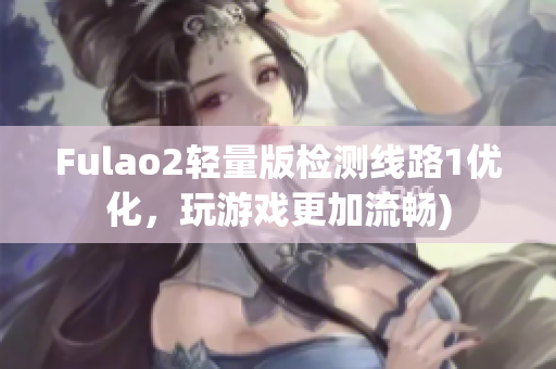 Fulao2轻量版检测线路1优化，玩游戏更加流畅)