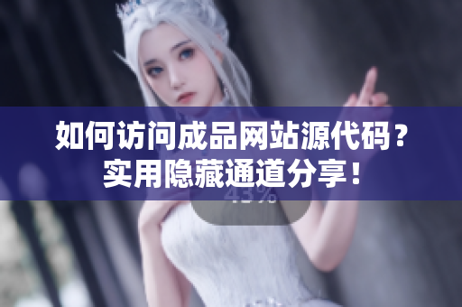 如何访问成品网站源代码？实用隐藏通道分享！