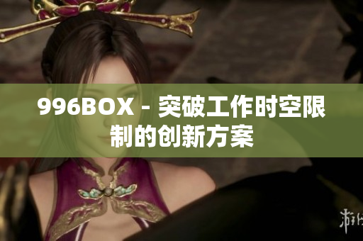 996BOX - 突破工作时空限制的创新方案