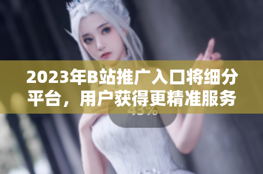 2023年B站推广入口将细分平台，用户获得更精准服务