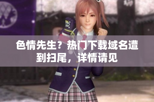 色情先生？热门下载域名遭到扫尾，详情请见