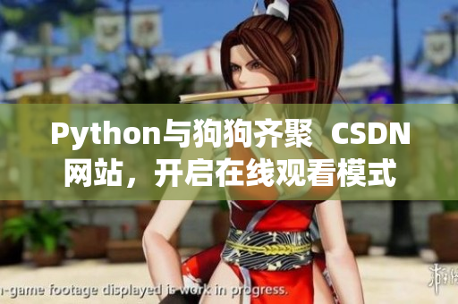 Python与狗狗齐聚  CSDN网站，开启在线观看模式
