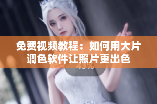 免费视频教程：如何用大片调色软件让照片更出色