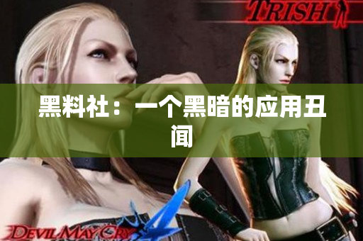 黑料社：一个黑暗的应用丑闻