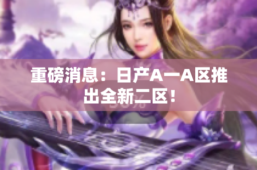重磅消息：日产A一A区推出全新二区！