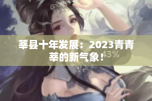 莘县十年发展：2023青青莘的新气象！