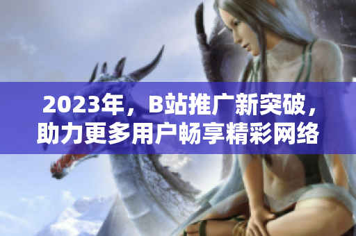 2023年，B站推广新突破，助力更多用户畅享精彩网络世界