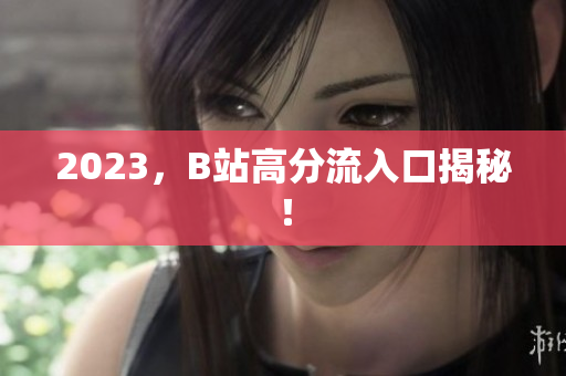 2023，B站高分流入口揭秘！