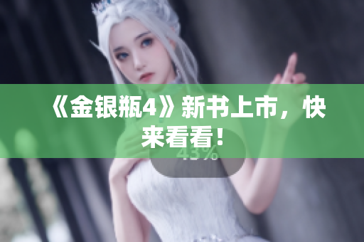 《金银瓶4》新书上市，快来看看！