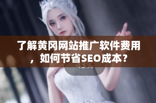 了解黄冈网站推广软件费用，如何节省SEO成本？