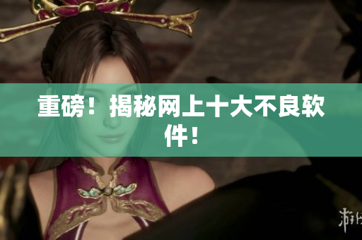 重磅！揭秘网上十大不良软件！