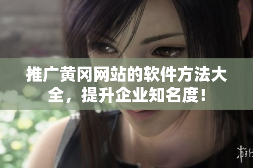 推广黄冈网站的软件方法大全，提升企业知名度！