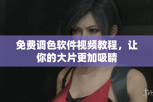 免费调色软件视频教程，让你的大片更加吸睛