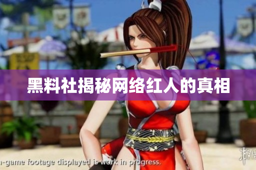 黑料社揭秘网络红人的真相