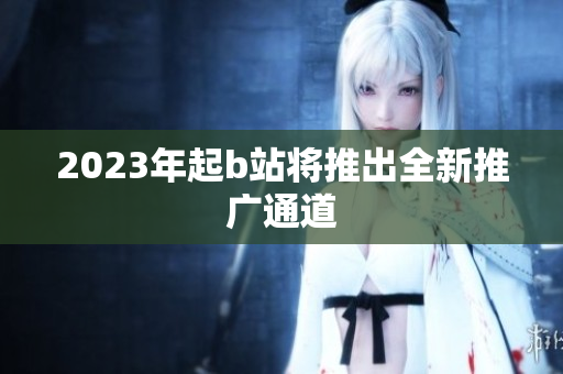 2023年起b站将推出全新推广通道