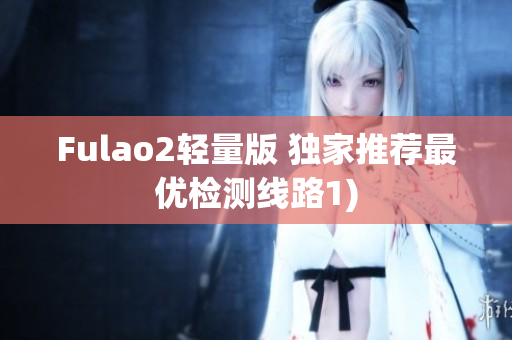 Fulao2轻量版 独家推荐最优检测线路1)