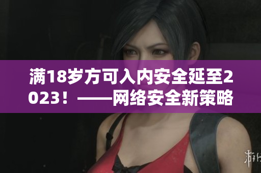 满18岁方可入内安全延至2023！——网络安全新策略