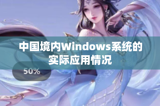 中国境内Windows系统的实际应用情况