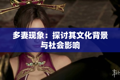 多妻现象：探讨其文化背景与社会影响