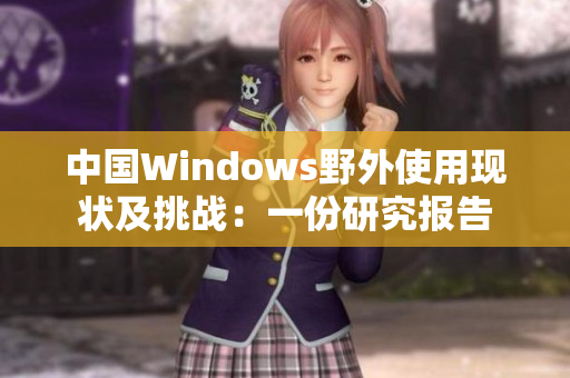 中国Windows野外使用现状及挑战：一份研究报告