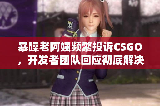 暴躁老阿姨频繁投诉CSGO，开发者团队回应彻底解决问题