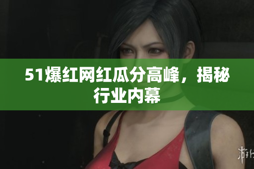 51爆红网红瓜分高峰，揭秘行业内幕