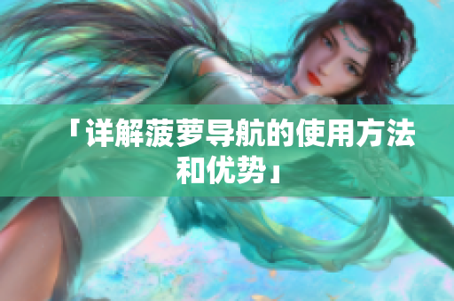 「详解菠萝导航的使用方法和优势」