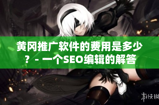 黄冈推广软件的费用是多少？- 一个SEO编辑的解答