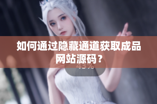 如何通过隐藏通道获取成品网站源码？
