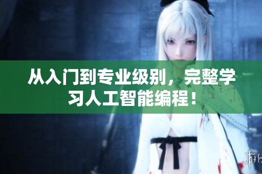 从入门到专业级别，完整学习人工智能编程！
