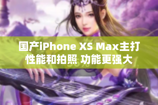 国产iPhone XS Max主打性能和拍照 功能更强大