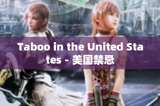Taboo in the United States - 美国禁忌