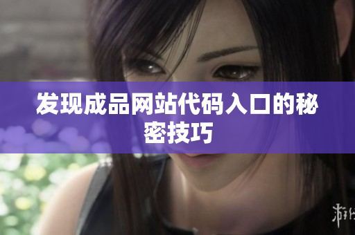 发现成品网站代码入口的秘密技巧