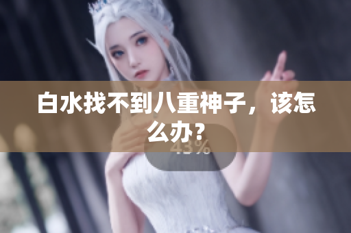 白水找不到八重神子，该怎么办？