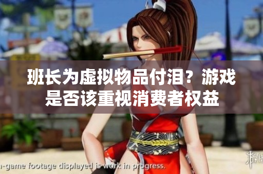 班长为虚拟物品付泪？游戏是否该重视消费者权益