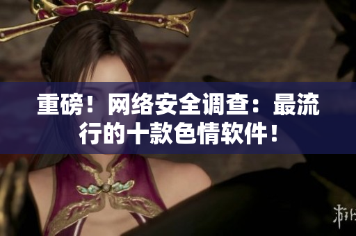 重磅！网络安全调查：最流行的十款色情软件！